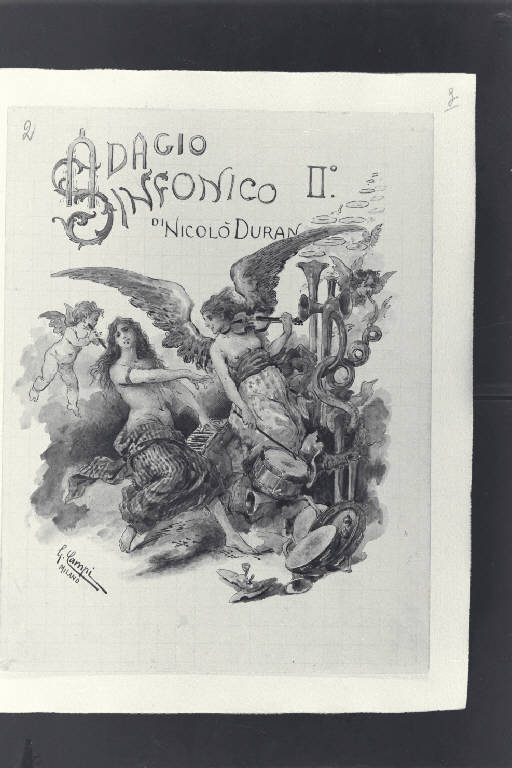 Adagio sinfonico II° (disegno) di Campi, Giacomo (secc. XIX/ XX)