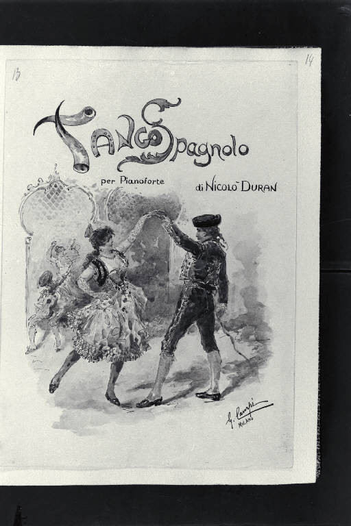Tango spagnolo (disegno) di Campi, Giacomo (secc. XIX/ XX)