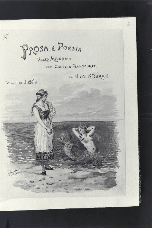 Prosa e poesia. Vezzo melodico (disegno) di Campi, Giacomo (secc. XIX/ XX)