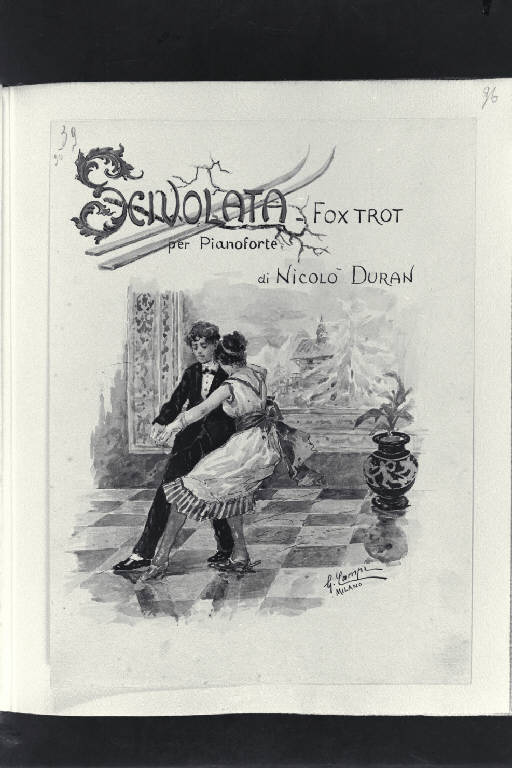 Scivolata - Fox trot (disegno) di Campi, Giacomo (secc. XIX/ XX)