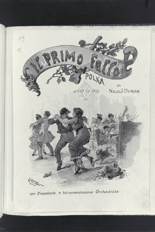 Il primo fallo. Polka (disegno) di Campi, Giacomo (secc. XIX/ XX)