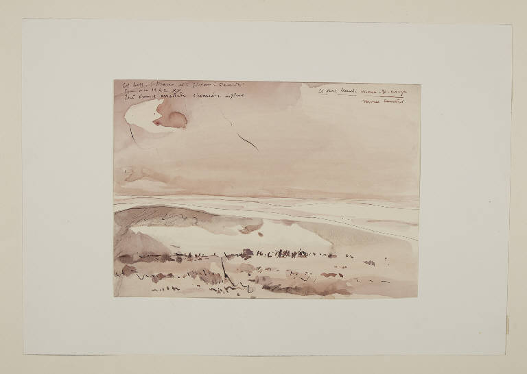 Le dune bianche di Emersa El Brega ... (disegno) di Casadei, Maceo (sec. XX)