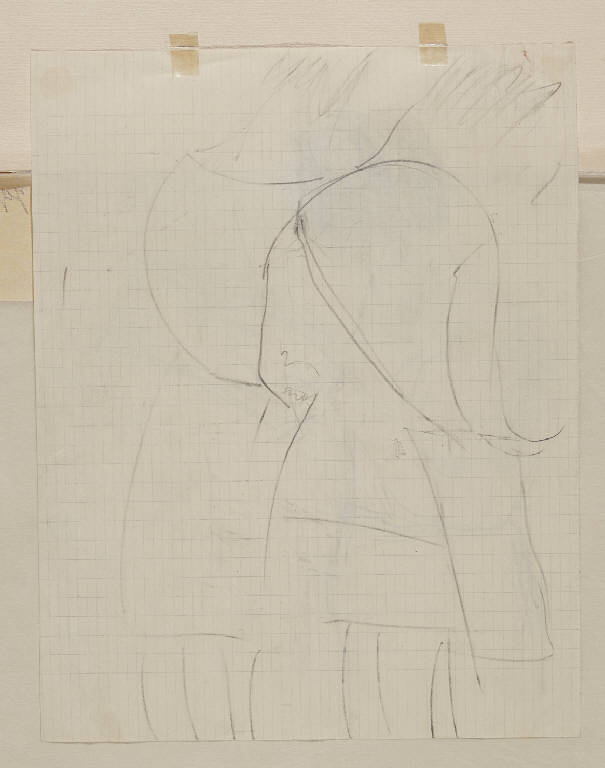 Studio di figure (disegno) di Crespi, Ernesto (sec. XX)