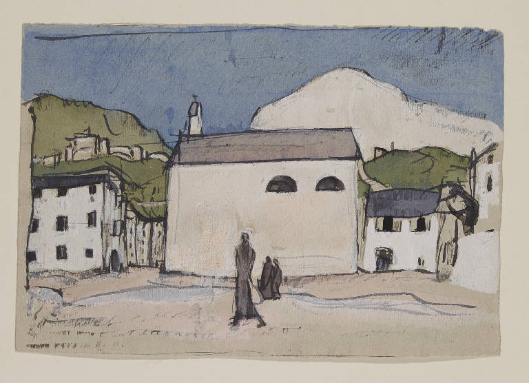 Case di villaggio (disegno) di Garbari, Tullio (sec. XX)