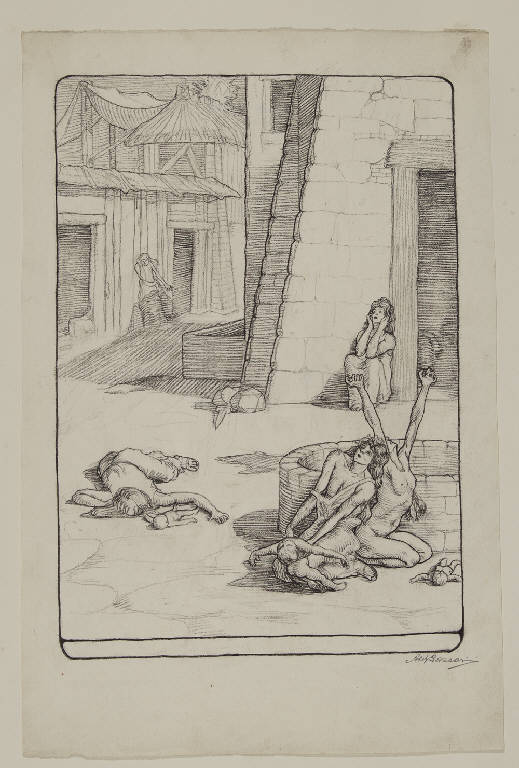 La strage degli innocenti (disegno) di Lazzarini, Aldo (sec. XX)