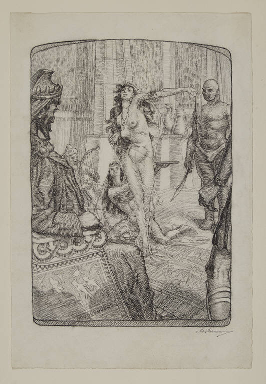 Salomè (disegno) di Lazzarini, Aldo (sec. XX)