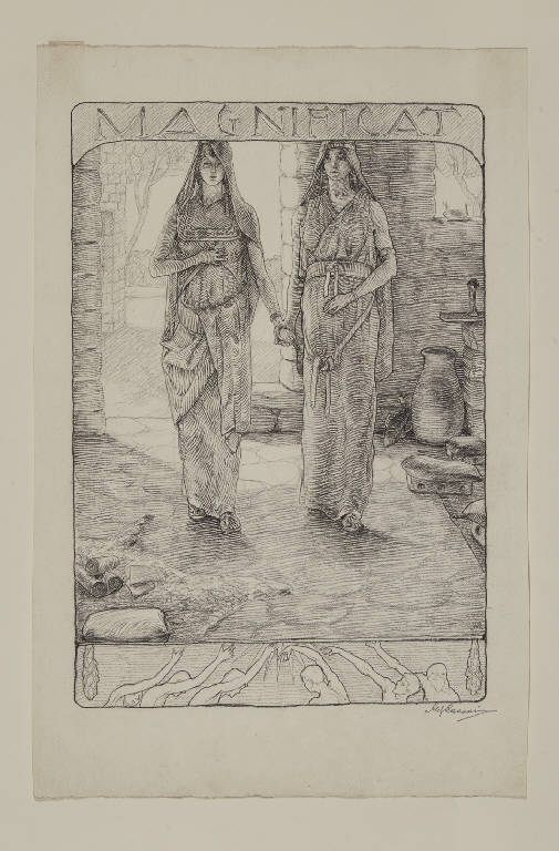 Magnificat (disegno) di Lazzarini, Aldo (sec. XX)