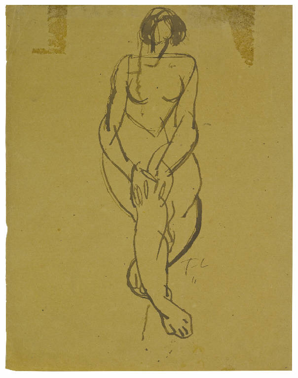 Personnage, Figura femminile (disegno) di Leger, Fernand (sec. XX)