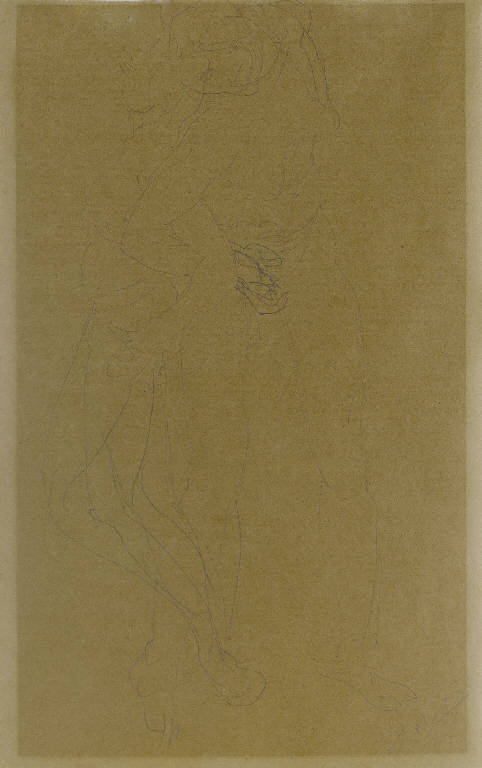 Studio, Schizzo di due figure femminili ignude (disegno) di Rodin, Auguste (sec. XX)