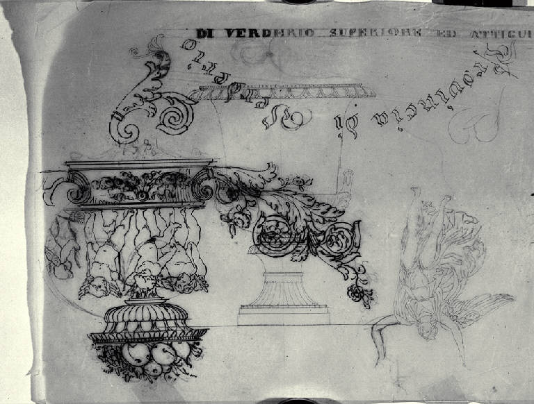 Anfora (disegno) - ambito milanese (sec. XIX)