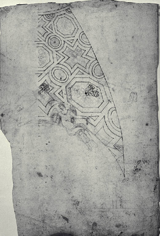 Decorazione della volta della Cappella della Villa Arciducale (Reale) a Monza (disegno) di Amati, Carlo ((?)) (fine sec. XVIII)
