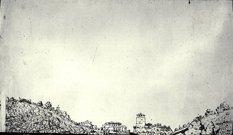 Passaggio dell'Adda al Porto di Trezzo delle Vittoriose Truppe Austro-Russe (modello) di Amati, Carlo (sec. XVIII)