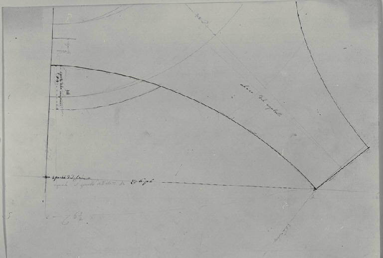 Particolare di abaco (disegno) di Amati, Carlo (sec. XIX)