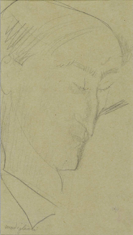 Ritratto di André Salmon (disegno) di Modigliani, Amedeo (sec. XX)