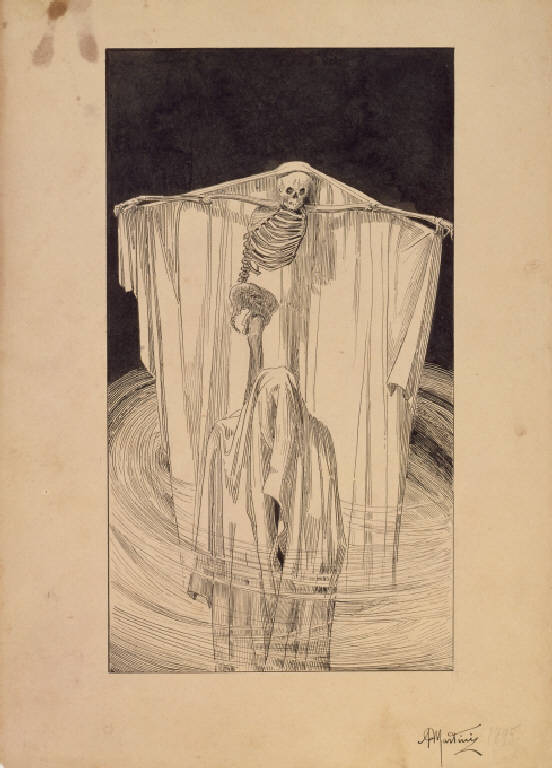 Albo della Morte (disegno) di Martini, Alberto (sec. XIX)