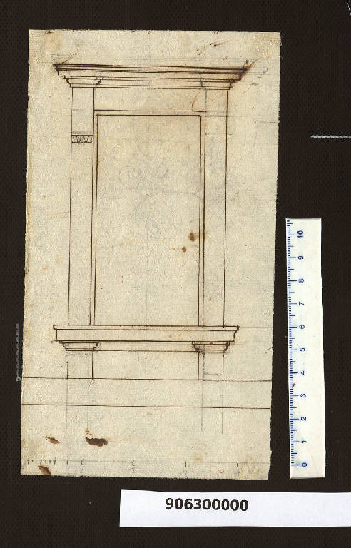 Prospetto di finestra (schizzo) di Sardini, Giacomo (sec. XVIII)