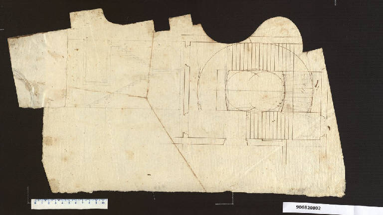 Scalone (disegno) di Sardini, Giacomo (sec. XVIII)