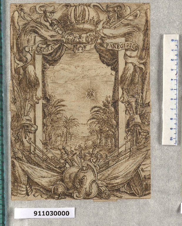 Frontespizio (disegno) di Sardini, Giacomo (sec. XVIII)
