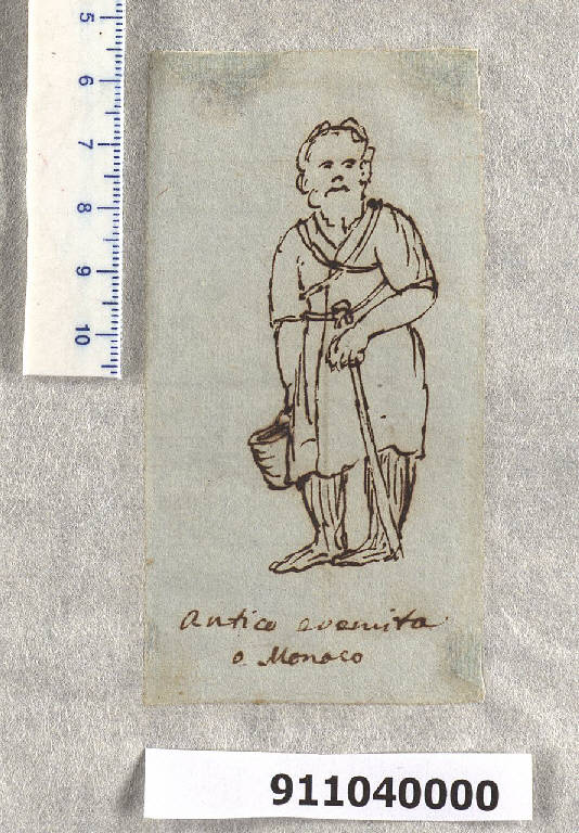 Antico eremita (disegno) di Sardini, Giacomo (fine sec. XVIII)