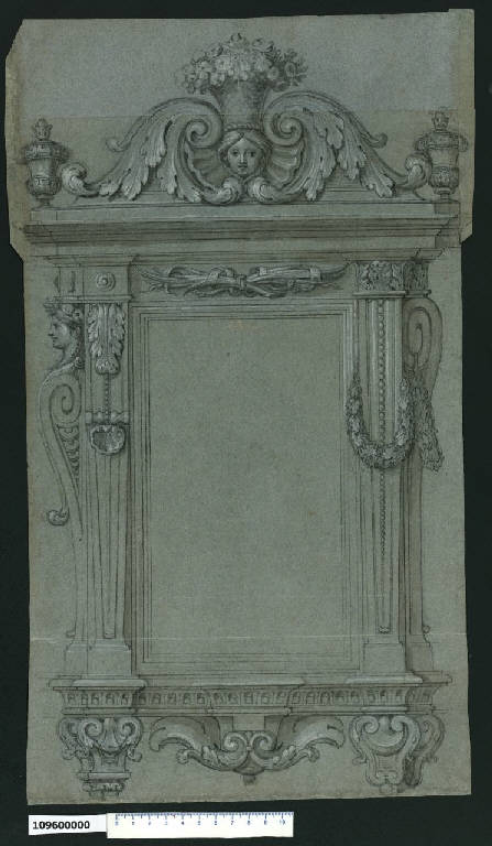 Cornice decorativa per immagine (disegno) di Martinelli, Domenico (sec. XVII)