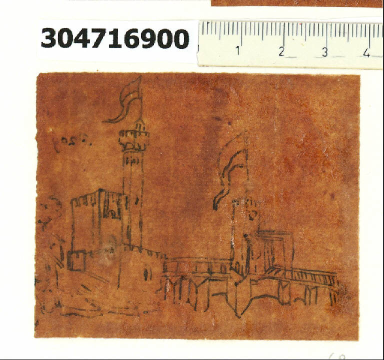 Veduta di Pontetetto (disegno) di Sardini, Giacomo (fine sec. XVIII)