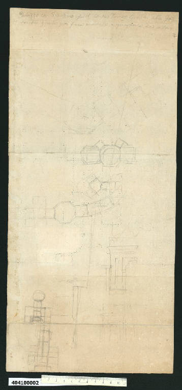 Piante per i palazzi con giardino per il conte Czernin e il marchese Obizzi a Vienna (disegno) di Martinelli, Domenico (sec. XVII)