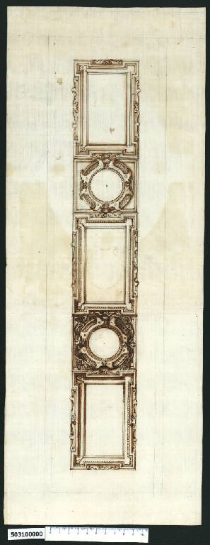 Fregio (disegno) - ambito centro-italiano (seconda metà sec. XVII)