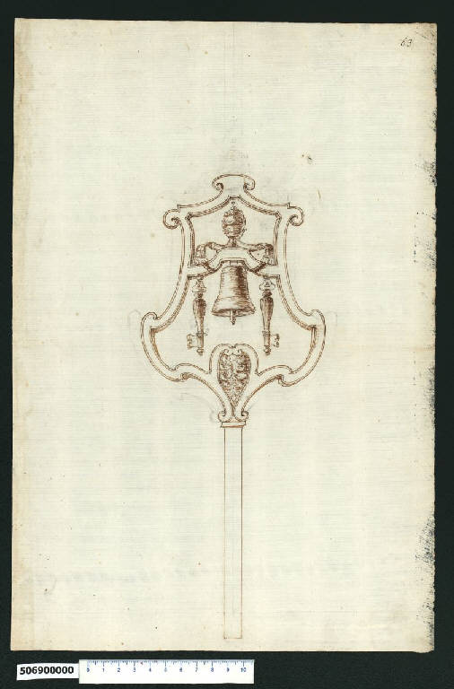 Tintinnabolo (disegno) di Montano, Giovanni Battista (attribuito) (secc. XVI/ XVII)