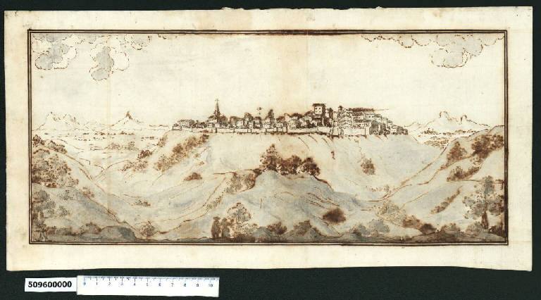 Veduta della città di Rimini (disegno) di Martinelli, Agostino (sec. XVII)