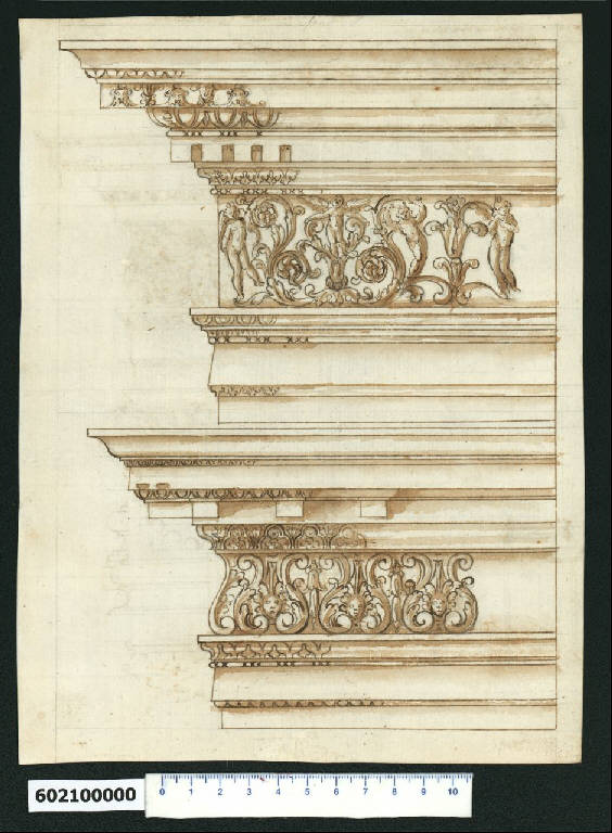 Trabeazioni (disegno) di Montano, Giovanni Battista (e aiuti) (secc. XVI/ XVII)