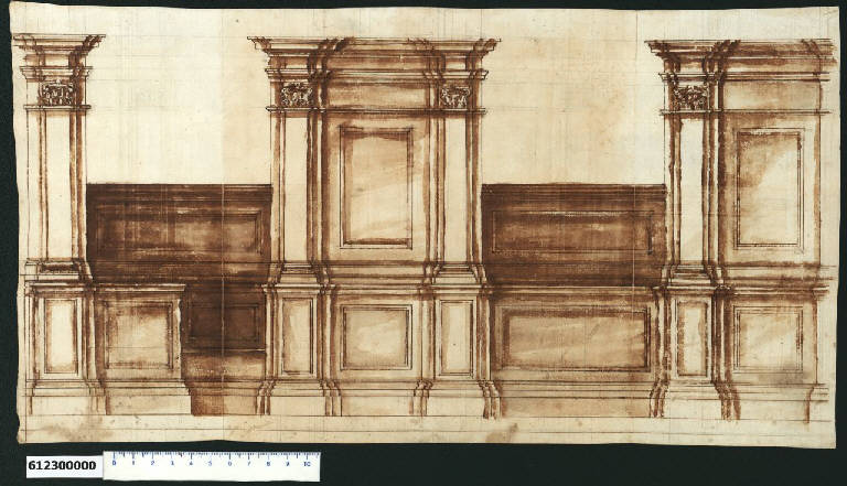 Arredi ecclesiastici (disegno) di Montano, Giovanni Battista (secc. XVI/ XVII)