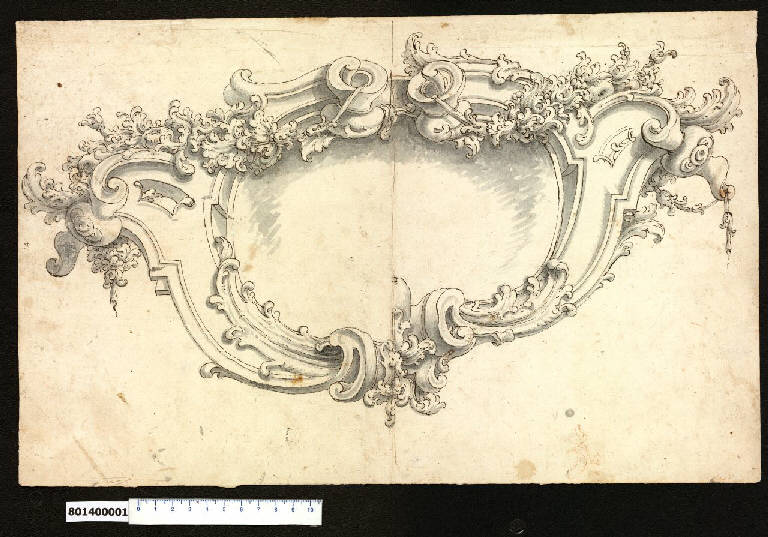 Cartouche (disegno) di Orlandi, Stefano (prima metà sec. XVIII)