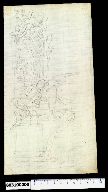 Altare di Madonna con Bambino (disegno) - ambito centro-italiano (sec. XVII)