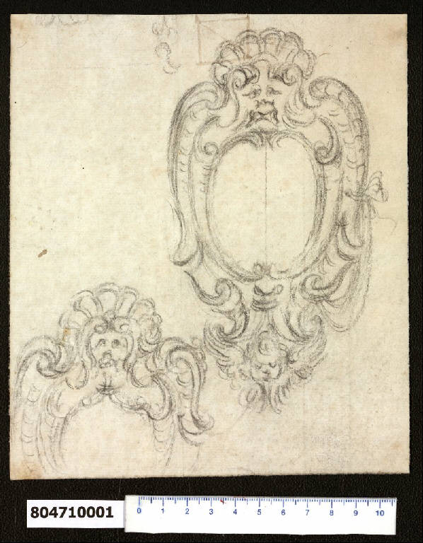 Cartelle ornate (disegno) di Martinelli, Domenico (seconda metà sec. XVII)