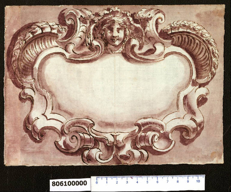 Cartella ornata (disegno) di Martinelli, Domenico (fine sec. XVII)