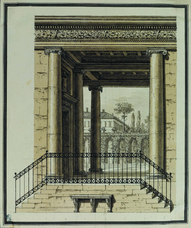 Disegno architettonico (disegno) di Landriani, Paolo (sec. XIX)