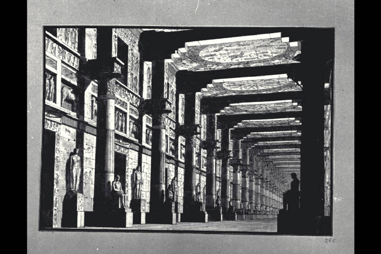 Galleria egizia (disegno) di Landriani, Paolo (sec. XIX)