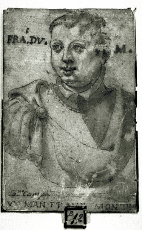 Ritratto del duca Francesco Gonzaga (disegno) - ambito cremonese (ultimo quarto sec. XVI)