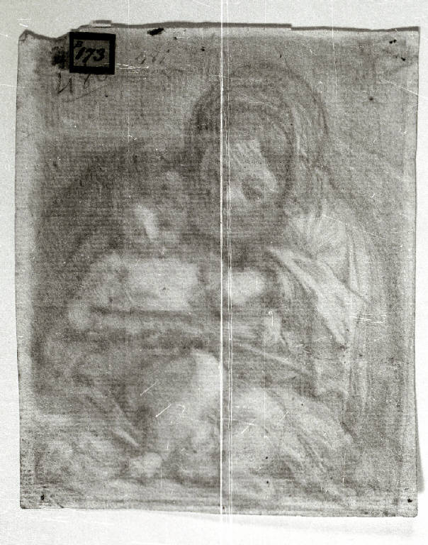 Madonna con Bambino (disegno) di Schedoni Bartolomeo (maniera) (primo quarto sec. XVII)