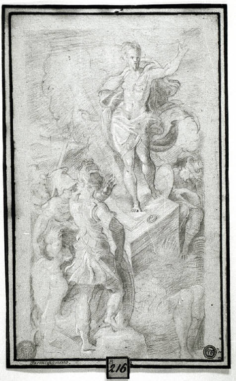 Resurrezione di Cristo (disegno) - ambito italiano (inizio sec. XVIII)