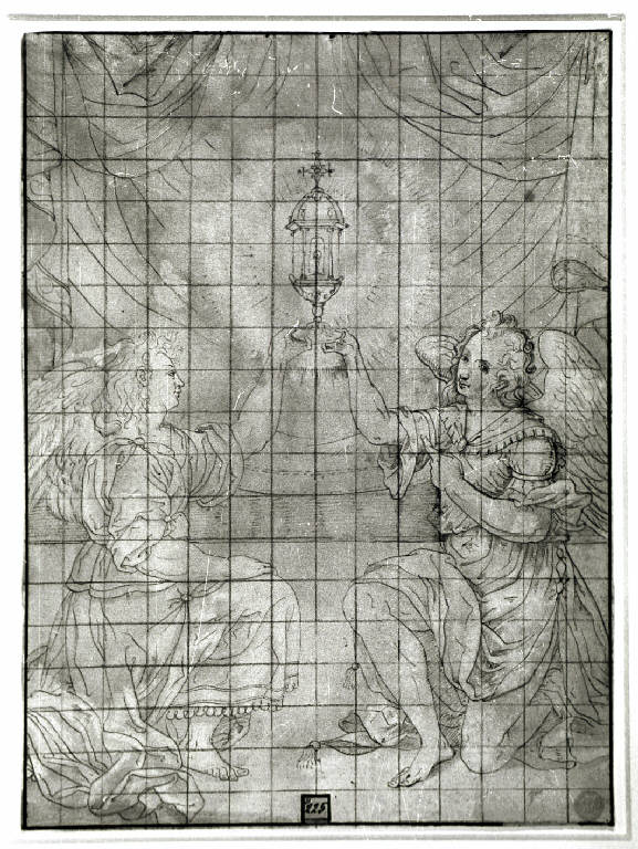 Angeli reggiostensorio (disegno) di Mainardi Andrea detto Chiaveghino (inizio sec. XVII)