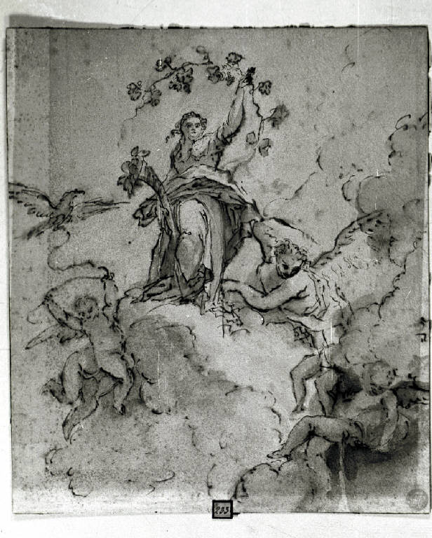 Allegoria dell'Abbondanza (disegno) - ambito lombardo (inizio sec. XVIII)