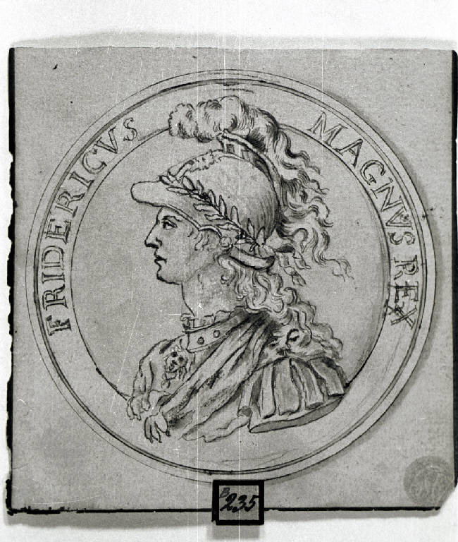 Ritratto di Federico il Grande (disegno) - ambito italiano (sec. XVIII)