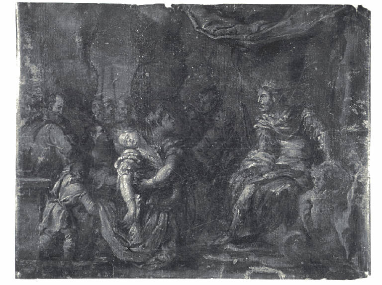 Ester sviene dinanzi ad Assuero (disegno) - ambito veneto (inizio sec. XVII)