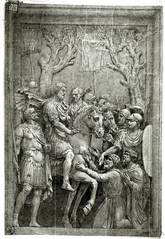 Clemenza di Marco Aurelio (disegno) - ambito neoclassico (inizio sec. XIX)