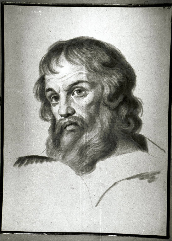 Testa di apostolo (disegno) di Diotti Giuseppe (scuola) (sec. XIX)