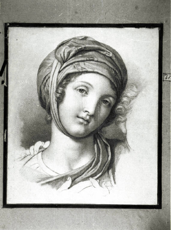 Ritratto di bambina (disegno) di Trecourt Giacomo (attr.) (secondo quarto sec. XIX)