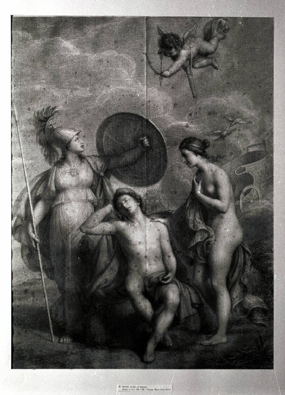Telemaco si invaghisce di Eucarite (disegno) di Carnovali Giovanni detto Piccio (secondo quarto sec. XIX)