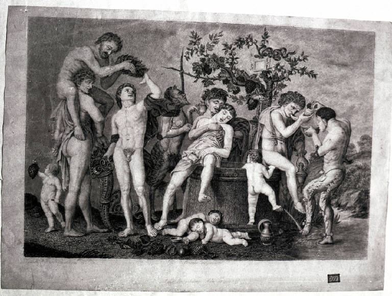 Baccanale (disegno) di Beltrami Giovanni (prima metà sec. XIX)