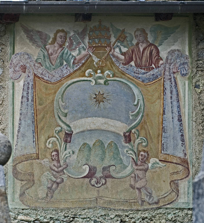 Stemma (dipinto murale) - ambito lombardo (sec. XVIII)
